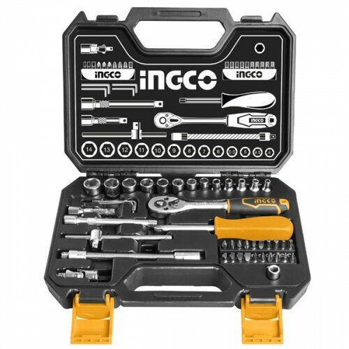 Набор торцевых головок с трещоткой 1/4" INGCO HKTS14451 INDUSTRIAL